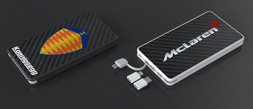 PowerTile Carbon Fiber | CustomUSB Mobile Charger 0