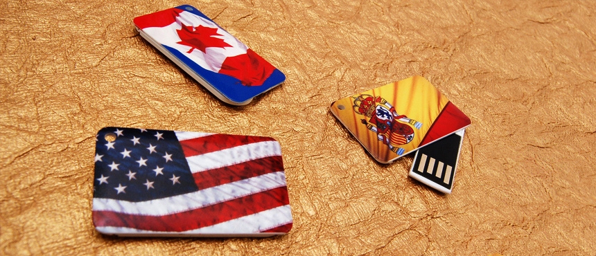 Wallet Card Mini Spin | CustomUSB Business Card Flash Drive 2