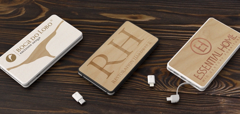 PowerTile Wood | CustomUSB Mobile Charger 0