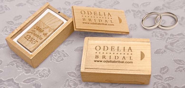 Slide Top Wooden Box | CustomUSB 1