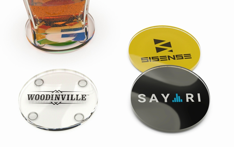Acrylic | CustomUSB Circle Coaster